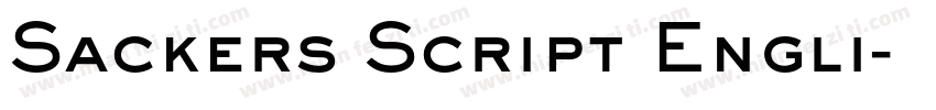 Sackers Script Engli字体转换